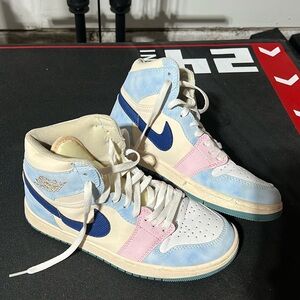 Nike Air Jordan Cotton Candy size 7 pink and blue